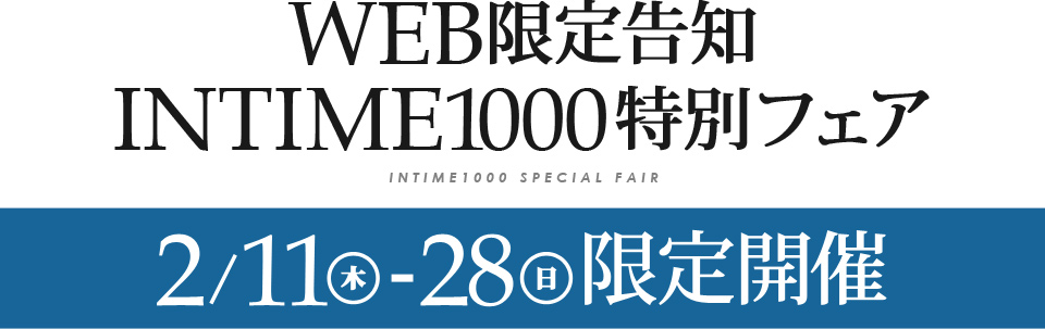 電動ベッドINTIME1000・WEB限定フェア