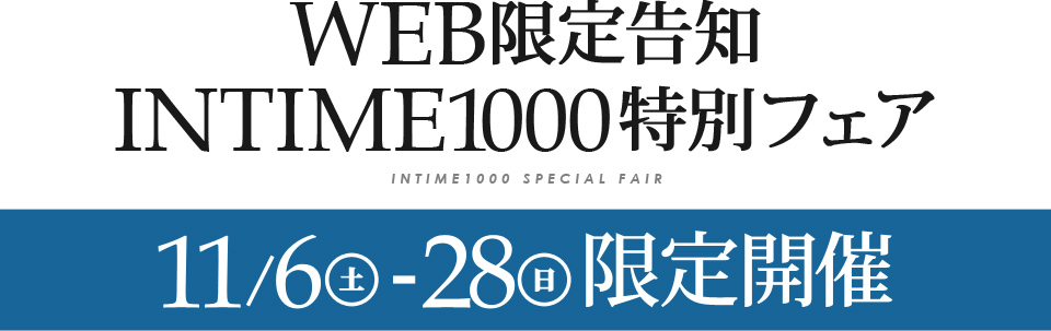 電動ベッドINTIME1000・WEB限定フェア