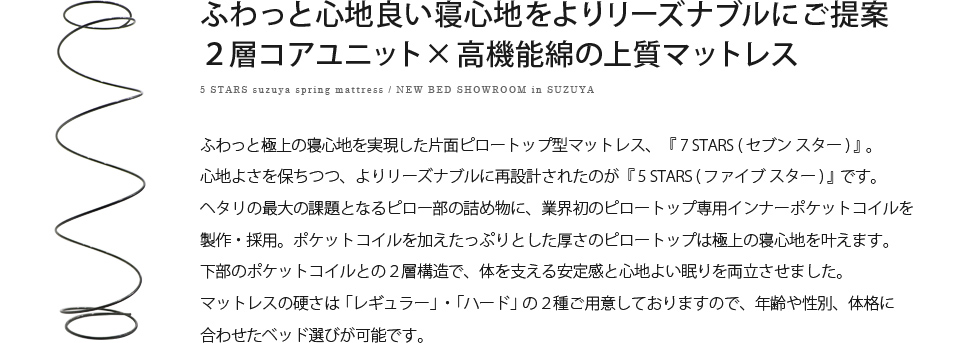 SUZUYAのこだわり おすすめベッド・マットレス特集 SUZUYA 鈴屋 名古屋家具店